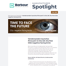 Manufacturer Spotlight | Vandersanden launches Pirrouet® in the UK: the first CO2-negative facing brick